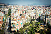 Spanien,Blick auf städtische Wohnhäuser,Barcelona