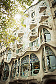 Spain,Antoni Gaudi's Casa Batlllo in Passeig de Gracia,Barcelona