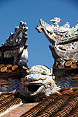 Vietnam,Hue,Carved water feature on roof,Imperial Citadel