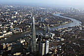 UK,Elevated view of central London,England