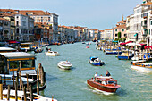 Gondolas On Grand Canal,Venice,Italy