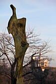 Henry Moore Statue und Königliches Observatorium, Greenwich Park, Greenwich, London, England, Großbritannien