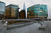 Shard Building With More London Riverside,London,England,Uk