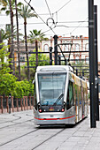 Modern Tram,Seville,Andalucia,Spain,Europe