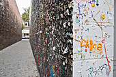 Kaugummi an der Wand,Kalifornien,USA