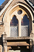 Architectural Feature Of Village Hall's Window,Wiltshire,England