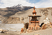 Chorten (Stupa) On Kali Gandaki River,Tangbe,Upper Mustang Valley,Nepal