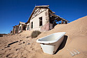 Bathtub In Abandoned Town,Kolmanskop Ghost Town,Namibia