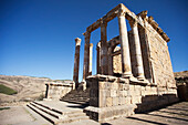 Römische Ruinen,Ansicht des Severer-Tempels,Djemila,Algerien