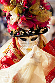 Person In A Venetian Costume During Venice Carnival,Venice,Italy