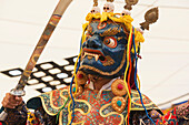 Heiliger Lama-Tanz im Shechen-Kloster, aufgeführt von den Mönchen, Boudhanath, Nepal