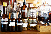 Cocktail Tinctures At The Ethicurean,Barley Wood Walled Garden,Wrington,England