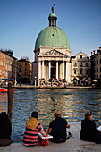 The View On Arrival At The Venice Train Station,San Simeone Piccolo And The Grand Canal,Santa Lucia,Venice,Italy