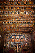 Details Of The Painted Ceiling And Walls In Debre Berhan Selassie Church,Gondar,Amhara Region,Ethiopia