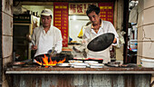 Selling Hot Soup On The Street,Shanghai,China