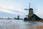 Zaanse Schans,a historic windmill area in Amsterdam,Amsterdam,Netherlands