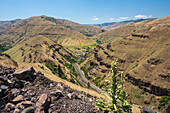 Scenic view over the Grande Ronde River Canyons near Boggan's Oasis off Highway 129 in Eastern Washington,Boggan's Oasis,Washington,United States of America