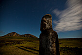 One of the Moai on Easter Island at Tongariki site,Chile,Easter Island,Isla de Pascua,Chile