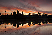 Sunrise over Angkor Wat's temples,Angkor,Siem Reap,Cambodia