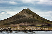 Blick auf den Gipfel von Steeple Jason Island, Steeple Jason Island, Falklandinseln