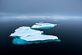 Floating ice off the shores of Baffin Island,Baffin Island,Nunavut,Canada