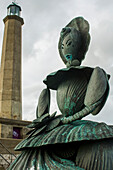 Bronze statue of Mrs Booth the shell lady of Margate,Margate,Thanet,Kent