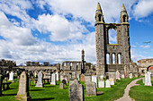 Ruinen der Kathedrale von St. Andrew, auch bekannt als St. Andrews Cathedral, St. Andrews, Fife, Schottland