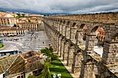 Aqueduct of Segovia,Segovia,Castile-Leon,Spain