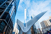 Der Oculus im World Trade Center Transportation Hub, von Santiago Calatrava, New York City, New York, Vereinigte Staaten von Amerika