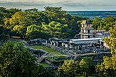 Tempel des Grafen Ruinen der Maya-Stadt Palenque, Chiapas, Mexiko