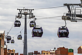 Mi Teleferico Luftseilbahnen entlang der violetten Linie,La Paz,La Paz,Bolivien