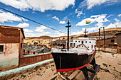 Miniatur-Dampfschiff,Pulacayo,Departement Potosi,Bolivien