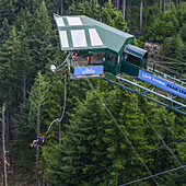 Bungee jumping as viewed from Skyline Gondola,Queenstown,Otago Region,New Zealand