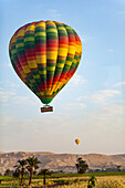 Hot air balloon rides over the River Nile,Luxor,Egypt