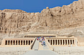 Tourists at Mortuary Temple of Hatshepsut (Djeser-Djeseru),Ancient Egypt,Egypt