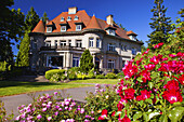 Pittock Mansion and landscaped gardens,the historic residence of Henry Pittock,publisher of the Oregonian,Portland,Oregon,United States of America