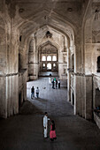 Innenansicht des Chaturbhuj-Tempels, Orchha, Madhya Pradesh, Indien