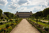 A view of the botanical garden Jardin des Plantes and Natural History Museum,Grand Gallery of Evolution.,Paris,France