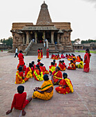 Brihadishvara, Tempelkomplex aus der Chola-Ära, gewidmet der Hindu-Gottheit Lord Shiva, Thanjavur, Tamil Nadu, Indien