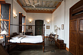 Schlafzimmer im Hotel De L'Orient Boutique-Hotel in Puducherry,Indien,Puducherry,Tamil Nadu,Indien