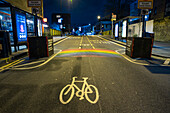 Cat & Mutton Bridge leading to Broadway Market at night,Shoreditch,London,UK,London,England