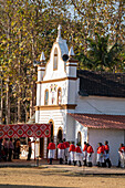 Service at Church of Saint Anthony in grounds of Cabo de Rama Fort,South Goa,India,Canacona,Goa,India