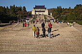 Stairway approaching the tomb of Sun Yat-sen,at the Sun Yat-sen Mausoleum in Nanjing,China,Nanjing,Jiangsu province,China