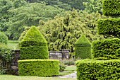 Ein Formschnittgarten im Frühling, Longwood Gardens, Pennsylvania.