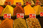 Spices for sale at a bazaar in Istanbul,Turkey,Istanbul,Turkey