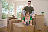 Couple Moving Into New Home