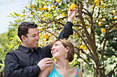 Couple with Lemon Tree