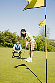 Couple at Golf Club