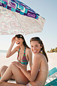 Two Women on Beach,Florida,USA