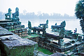 Morgennebel über Sras Srang,Angkor,Kambodscha